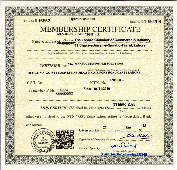 Chamber of commerce Membership - MMS
